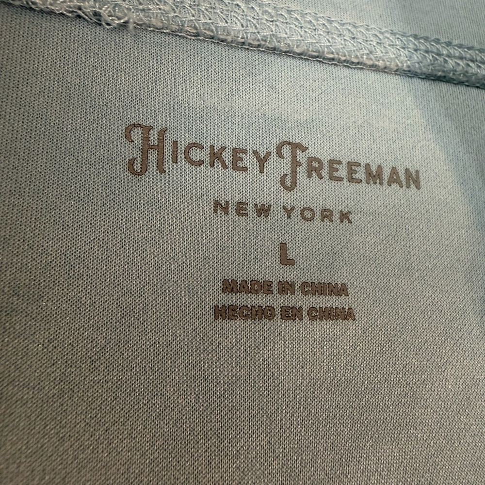 Hickey Freeman Sleeveless Quarter Zip Performance Top Men’s L Light Blue Vest - Picture 8 of 11